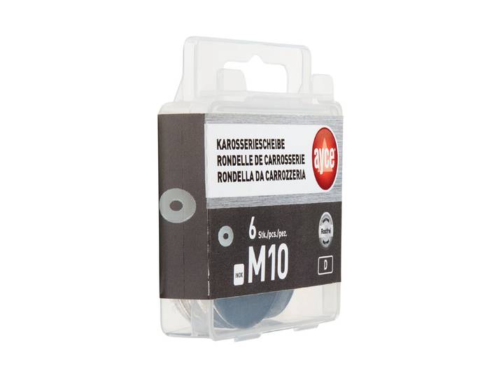 Karosseriescheibe Inox M10 6 Stück