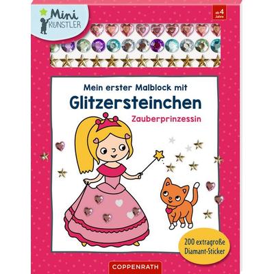 Mein erster Malblock mit Glitzersteinchen – Zauberprinzessin, Zubehör von , Coppenrath, 978-3-649-65347-9