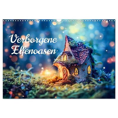 Verborgene Elfenoasen (Wandkalender 2027 DIN A3 quer), CALVENDO Monatskalender