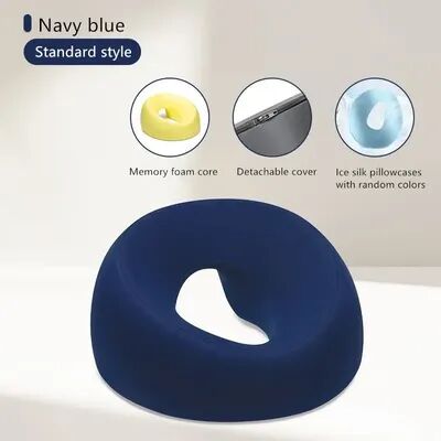 Youfap Market Ergonomic Face Down Nap Pillow, Comfortable Memory Foam Desk Rest For Home & Beauty Salon blue
