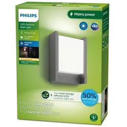 Philips 8720169278042 LED Außenwandleuchte Arbour | 3,8W integrierte LED-Quelle | 800lm | 2700K