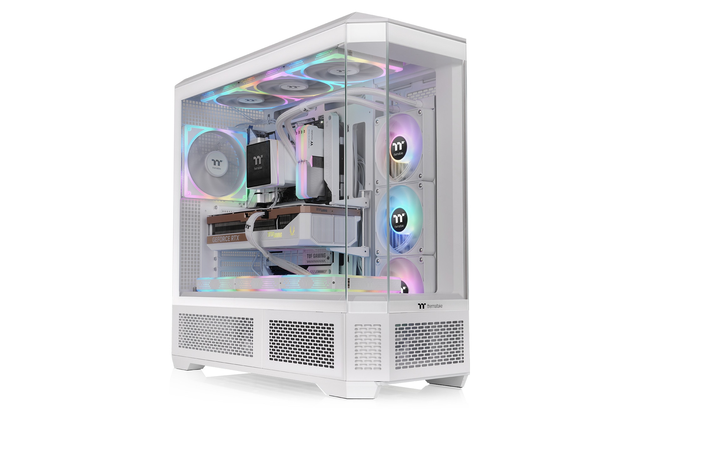 Thermaltake View 600 Gaming PC Gehäuse Big-Tower snow white Seitenfenster