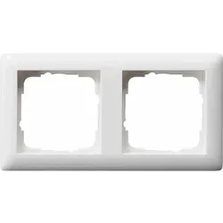 Gira Standard 55 Rahmen, 2f, reinweiß, matt, Kunststoff, Unterputzmontage, Thermoplast, 021204