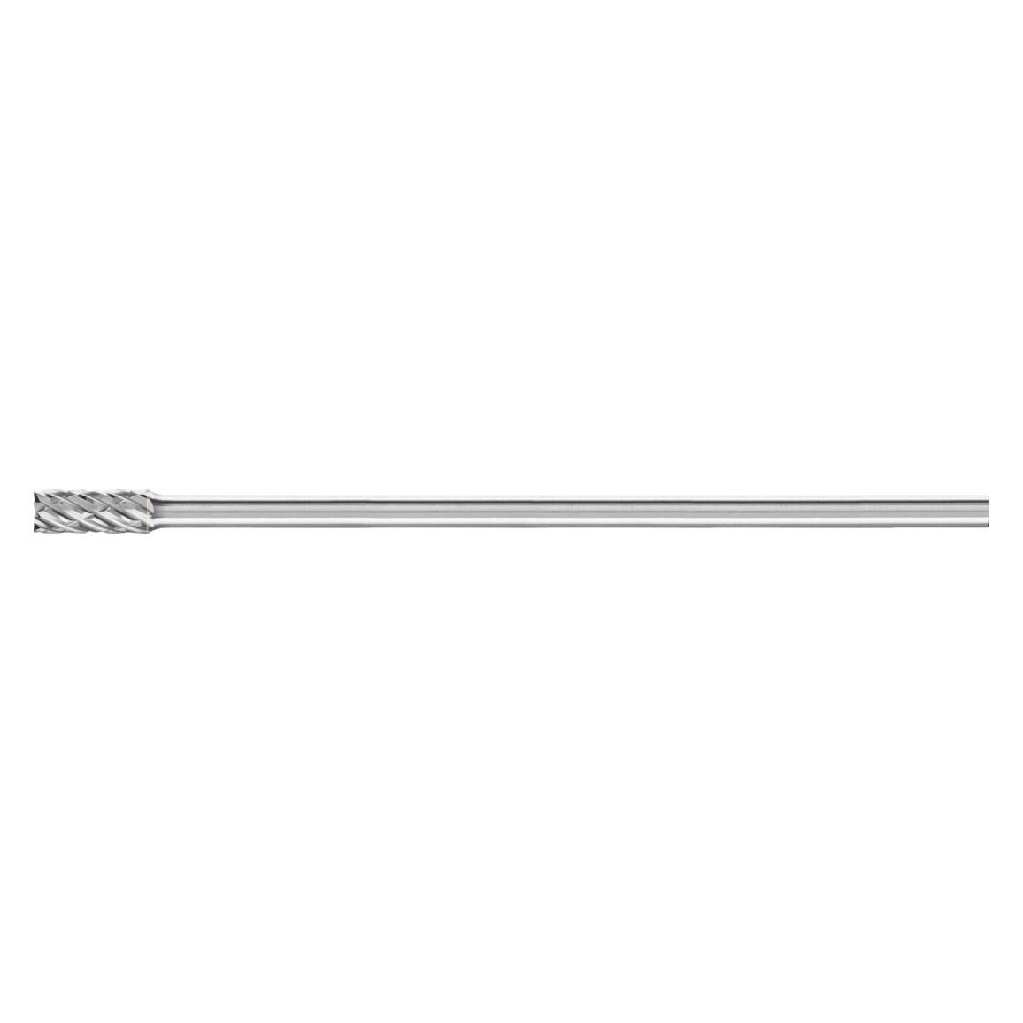 Pferd Hartmetall Hochleistungsfrässtift STEEL Zylinder ZYAS stirnverzahnt Ø 08x20mm Schaft-Ø 6x150m (ZYAS 0820/6 STEEL SL 150)