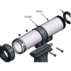 COX Ersatzteil 7B 3001 Barrel Airflow Cartridge 236.5mm/310ml Alu-Rohr