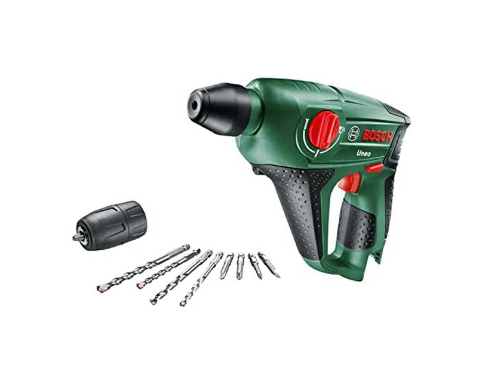 Bosch Perforateur sans fil Uneo L’outil sans fil 3 en 1 polyvalent pour percer\, perforer et visser Perforateur Uneo 12V outil seul Outils électroportatifs