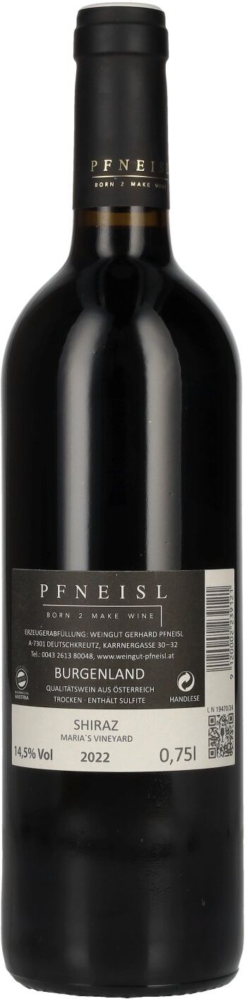 Weingut Lisa Pfneisl Pfneisl Shiraz MARIA'S VINEYARD 2022 14,5% Vol. 0,75l