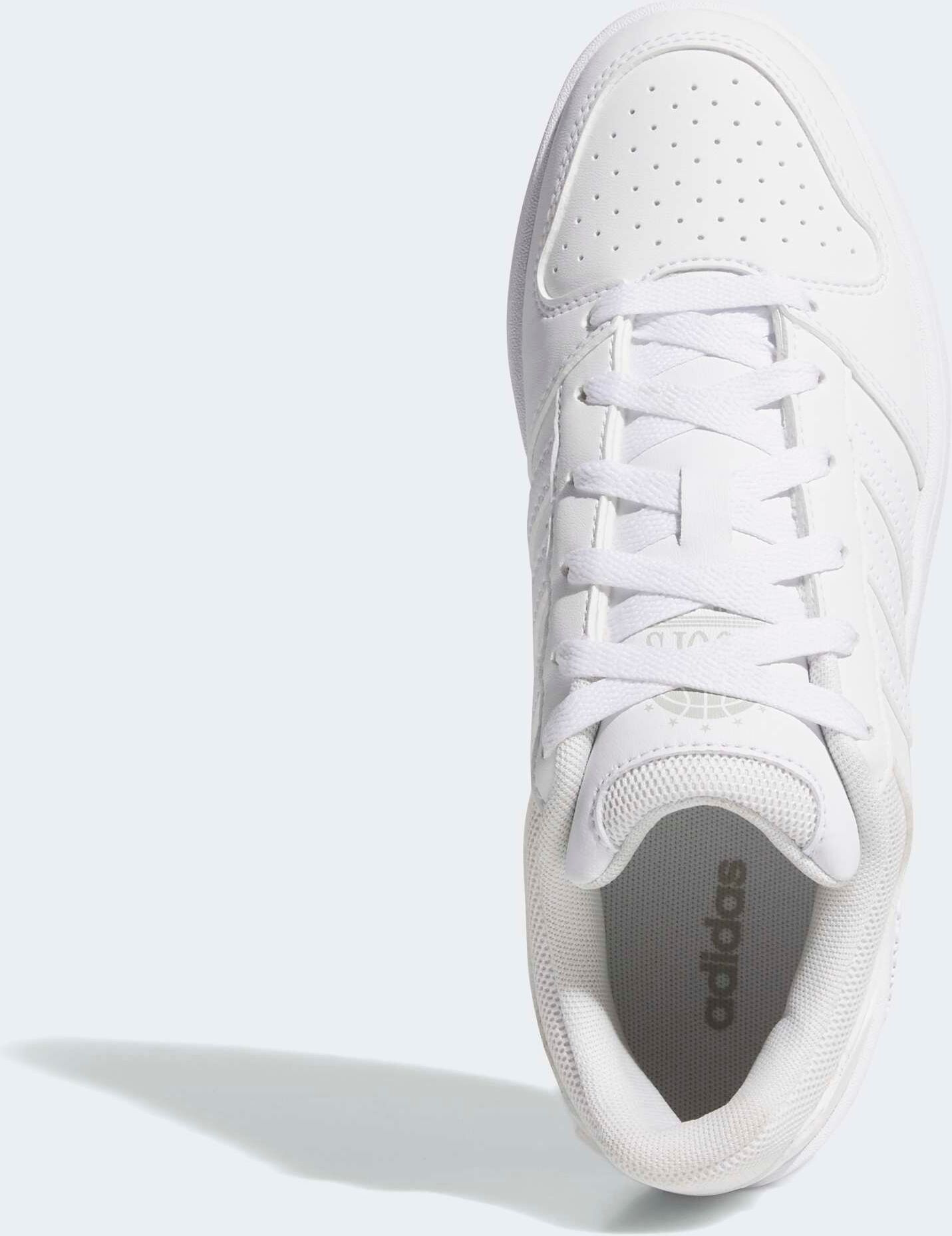 Sneaker ADIDAS SPORTSWEAR "HOOPS CLASSIC", Damen, Gr. 40,5, cloud weiß, ftwr weiß, core schwarz, Synthetik, Schuhe Sneaker cloud weiß, ftwr weiß, core schwarz 40,5