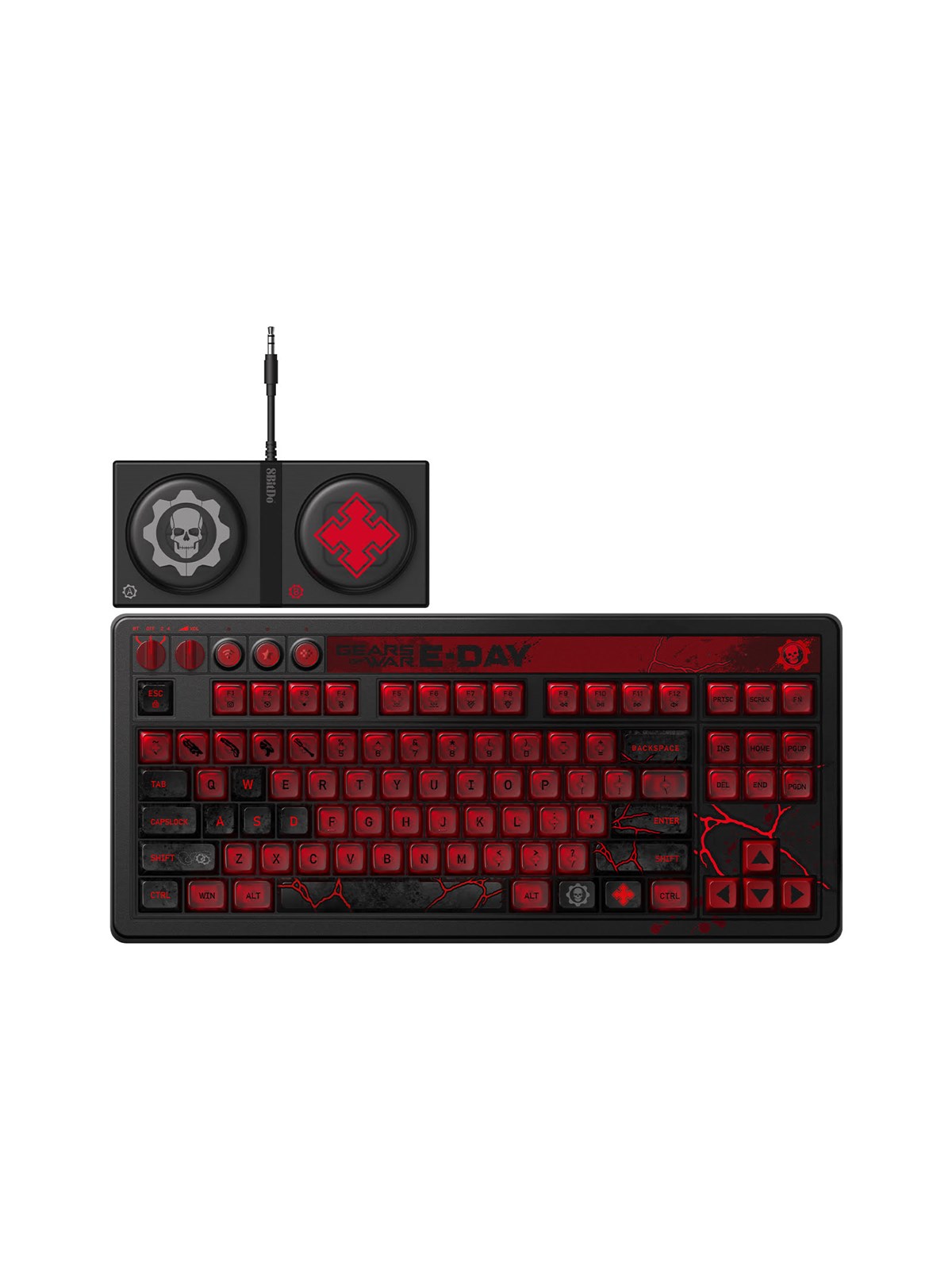 8BitDo Mechanical Keyboard GoW E-Day Ed. - Gaming Tastatur - 80% - Schwarz