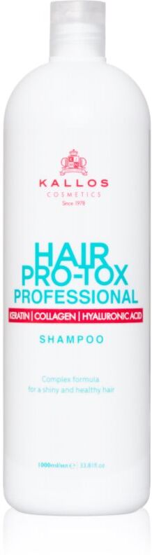 Kallos Hair Pro-Tox Shampoo mit Keratin für trockenes und beschädigtes Haar 1000 ml