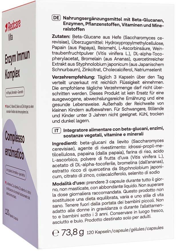 Redcare von Shop Apotheke Redcare Enzym Immun Komplex Kapseln 120 St Tabletten