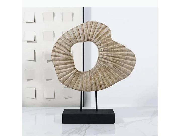 Sculpture en bois irrégulière, décoration de bureau, œuvre d'art abstraite, Sculpture sur bois naturel, Statue, décor esthétique de salle