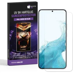 6x 9H Panzerglas für Samsung Galaxy S22 Full-Screen Protector HD klar UV-Liquid Tempered Hartglas Displayschutz Schutzglas
