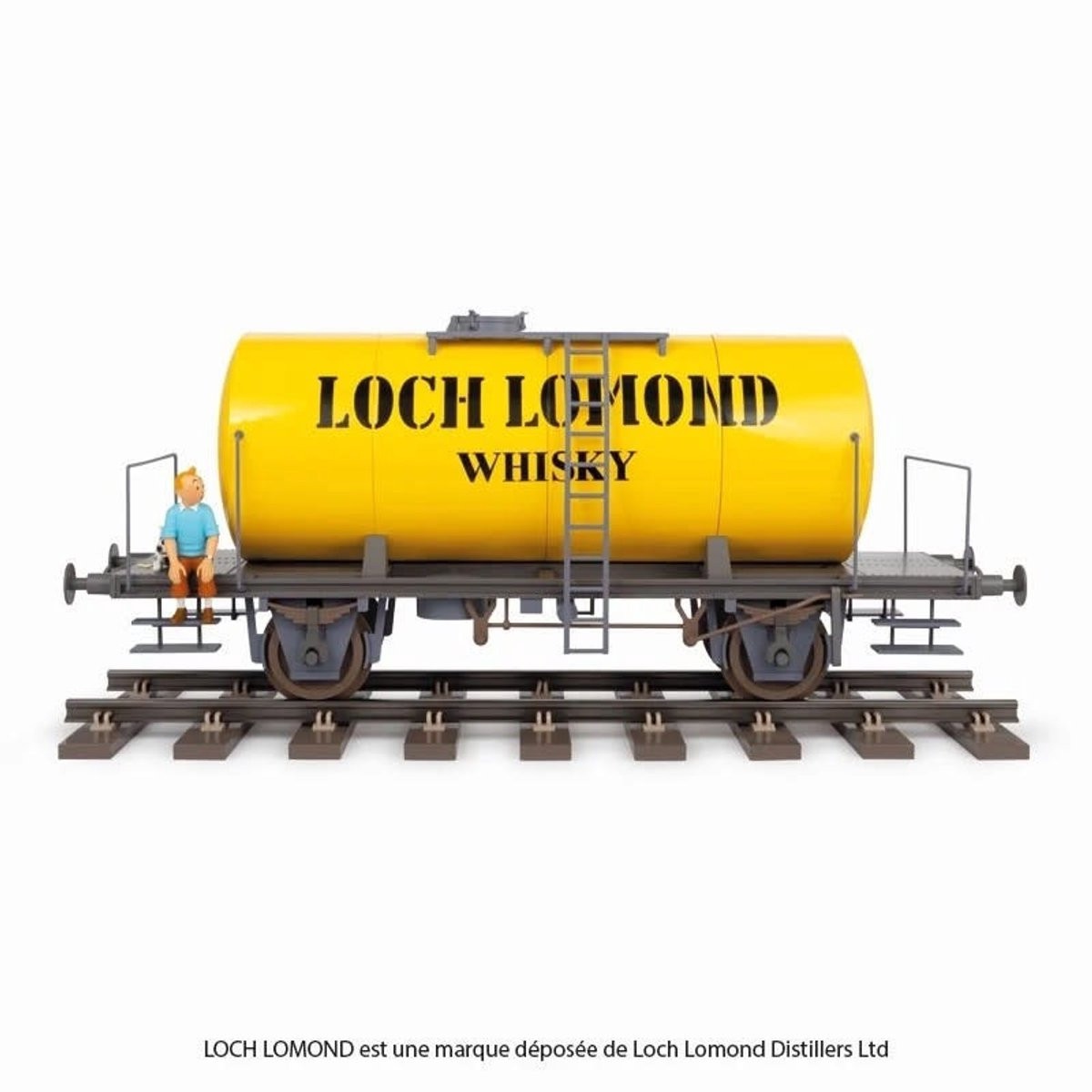 Tintinimaginatio Kuifje Wagon Loch Lomond decoratie voor op tafel, 77 cm
