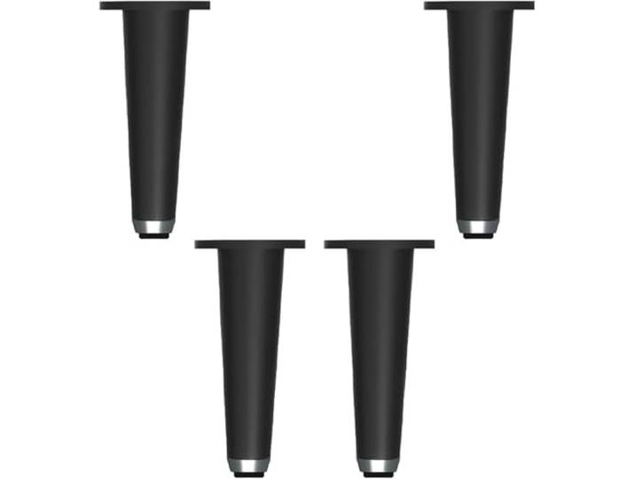 IGrobhuqk Möbelbeine aus Aluminiumlegierung Mehrfarbige mehrere Größen for Sofa, Schrank, Tisch, Stuhl: Höhenverstellung aus Aluminiumlegierung(Black,310mm/12.2in)