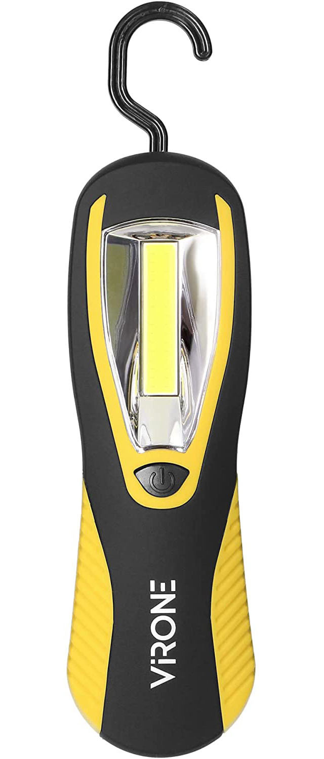 VIRONE WL-7 LED COB Werklamp, 3W, 200 lm, Magnetisch, Geel-Zwart