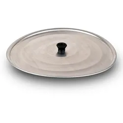 Mamù Weißer Aluminiumdeckel, hergestellt in Italien, Ø 24 cm, mit hitzebeständigem Knauf