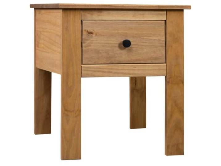 fsahslih Nachttisch Kiefernholz Massiv mit Schublade 46x40x57 cm Natur Kompakter Beistelltisch fürs Schlafzimmer aus massivem Holz mit 1 Schublade, Ablage und Wandhalterung für Stabilität.