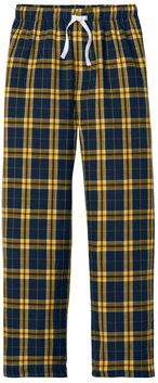 District DT1800 Flannel Plaid Pant in Team Navy Blue/Gold size 4XL