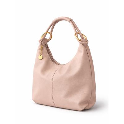 Schultertasche "Bella", Damen, Gr. B/H/T: 38cm x 27cm x 5cm onesize, beige (rosa), Leder, COLLEZIONE ALESSANDRO, Taschen Schultertasche, aus Leder, Made in Italy