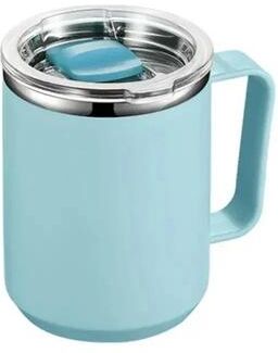 Uplifted Finds Portable Traveling Insulated Stainless Steel Coffee Cup sky Blue