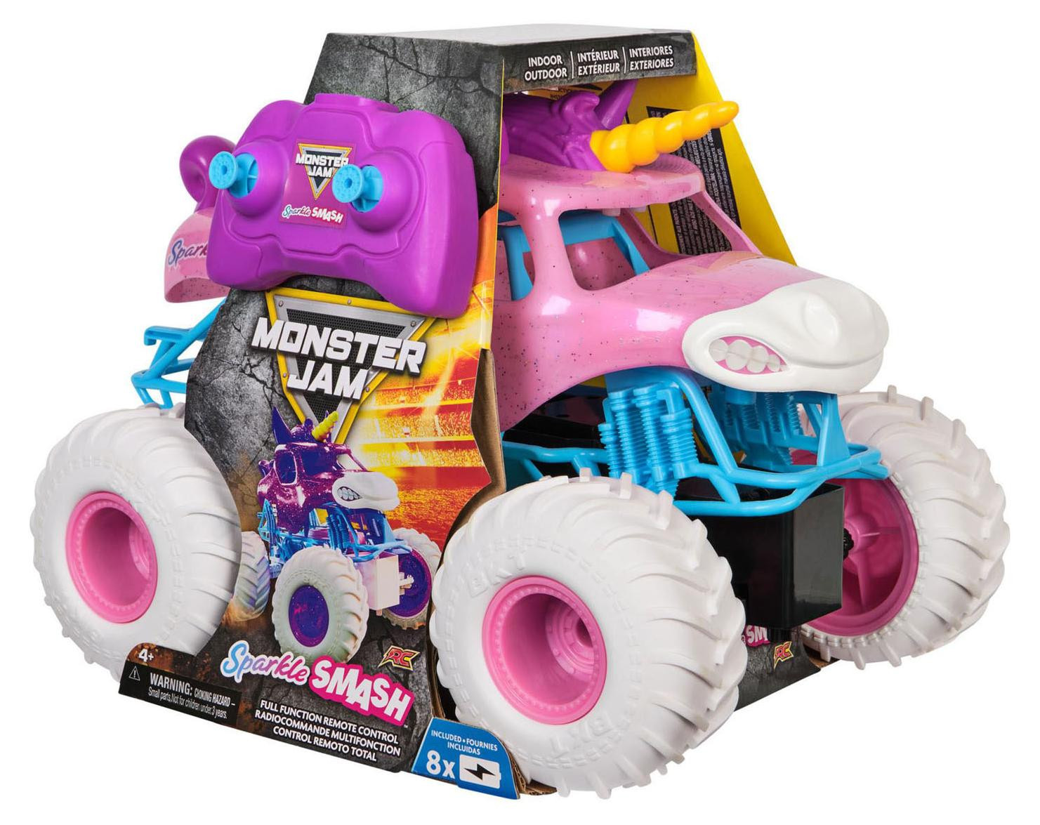 Monster Jam Sparkle Smash RC Monster Truck 1:15