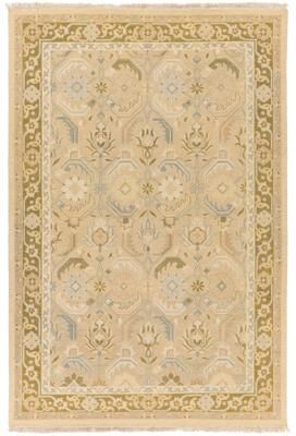 Livabliss Hand-Knotted Kari Border New Zealand Wool Area Rug - 2' x 3'