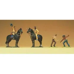 Preiser 54963 1:25 Old Shatterhand a.Pferd
