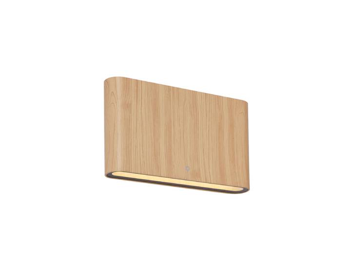 Applique murale d'extérieur scandinave imprimée bois 17,5 cm avec