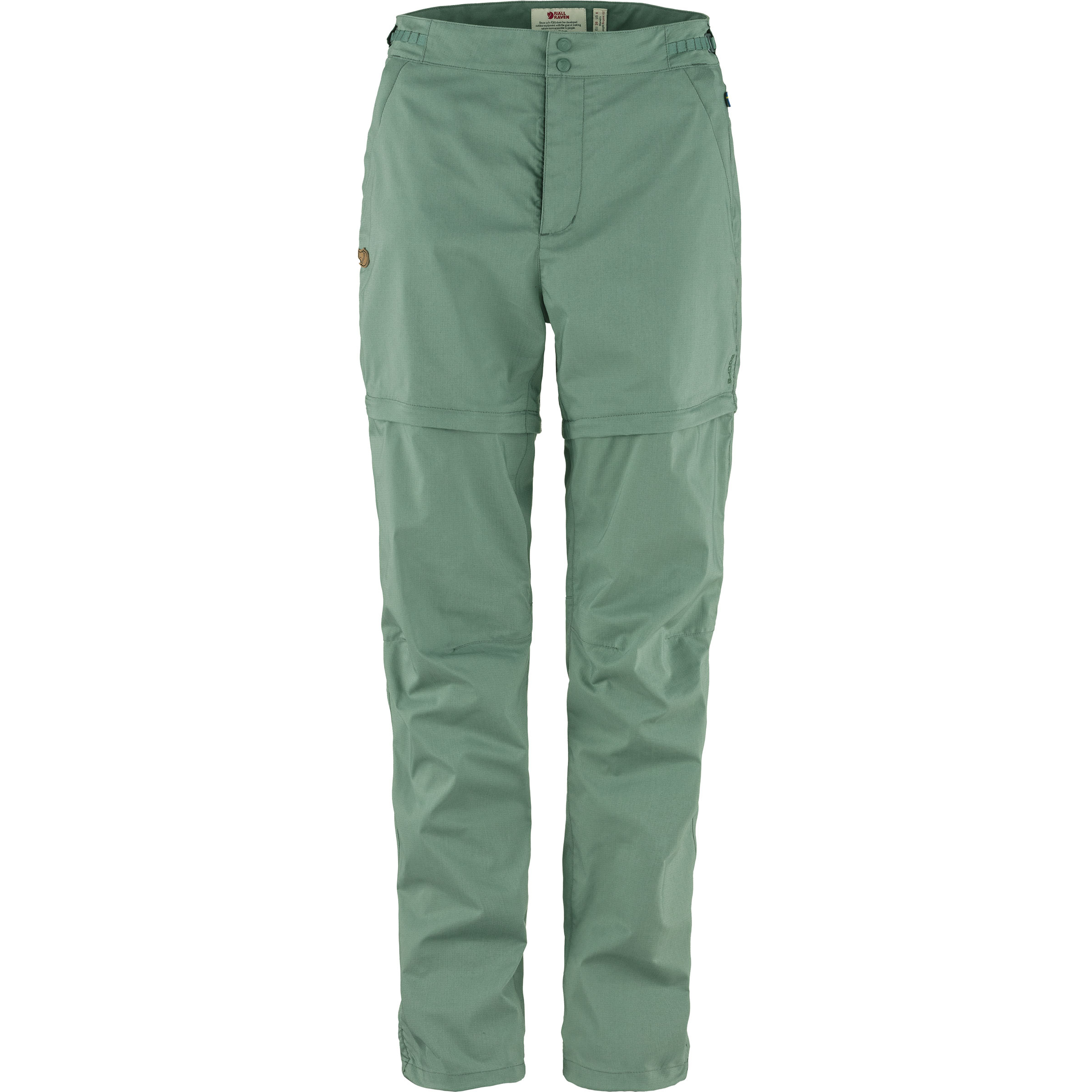 Fjällräven Abisko Hike Zip-Off Hose Damen Zip-Hosen gruen Größe XS Camping Winddicht Wasserabweisend