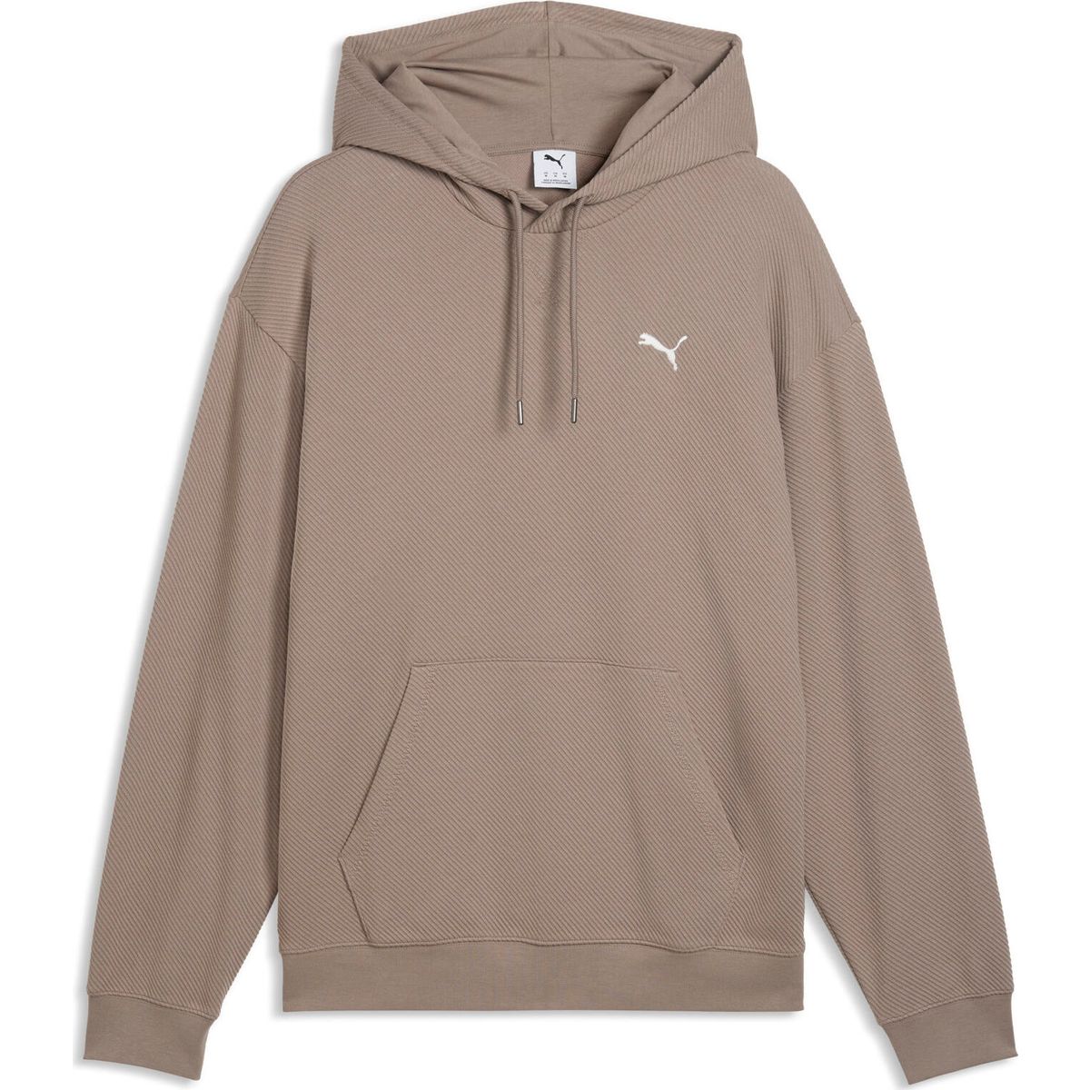 Puma Essentials Elevated Relaxed Material Hoodie mouse gray (81) M 694309-81-M