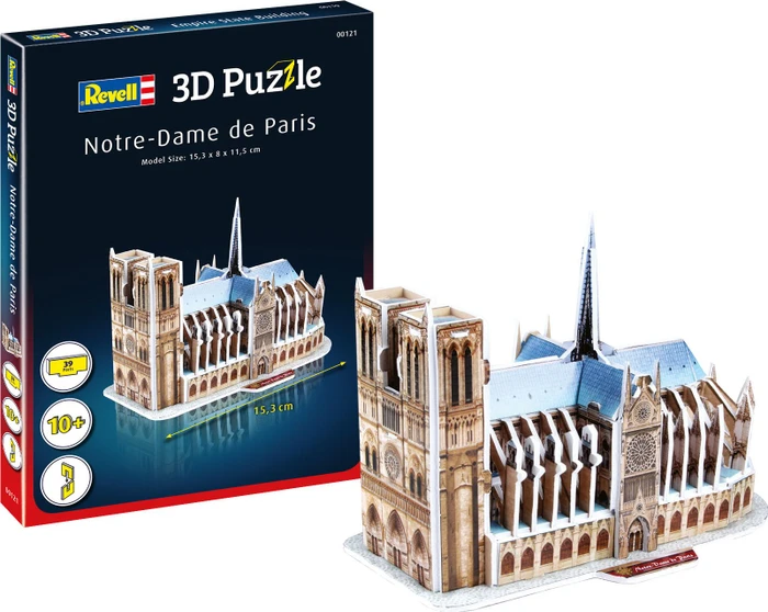 Revell Notre-Dame de Paris 3D-Puzzle, 39 Teile