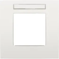 Niko Züblin 120-76101 Einfache Blende mit Transparentem Textfeld, Niko Intense white 12076101