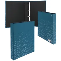 Herma Fotobook A4, 46 mm Rückenbreite 4D-Ring Karton blau veredelt