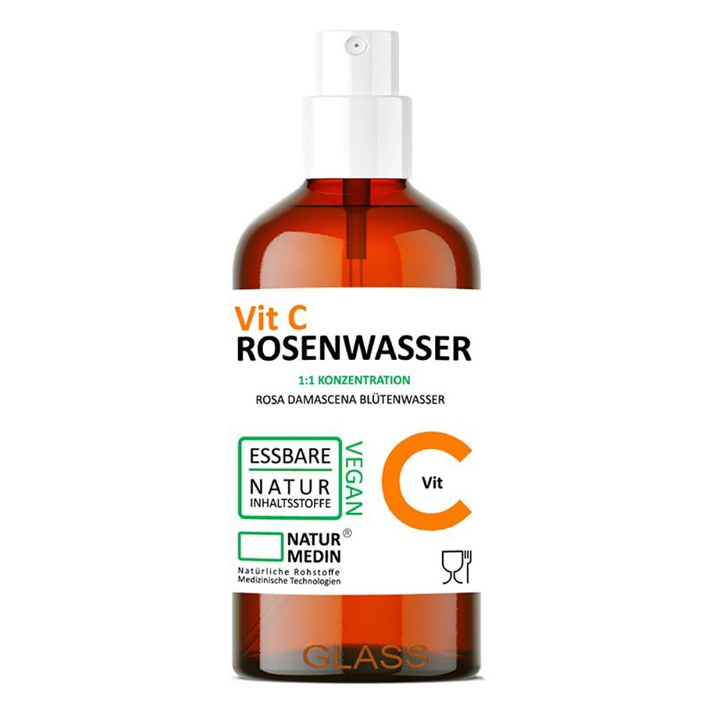 Falkengold GmbH Naturmedin Vitamin-C Rosenwasser Glas 20341772