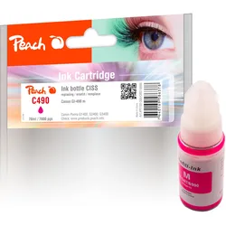 Peach Tintenbehälter magenta kompatibel zu Canon GI-490M, 0665C001