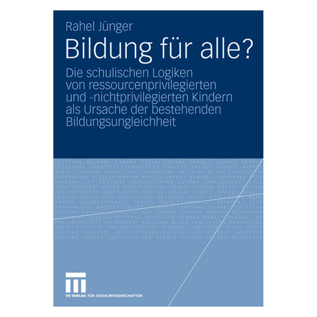 VS Bildung für alle? (Deutsch, Softcover, Rahel Jünger) (35139057)