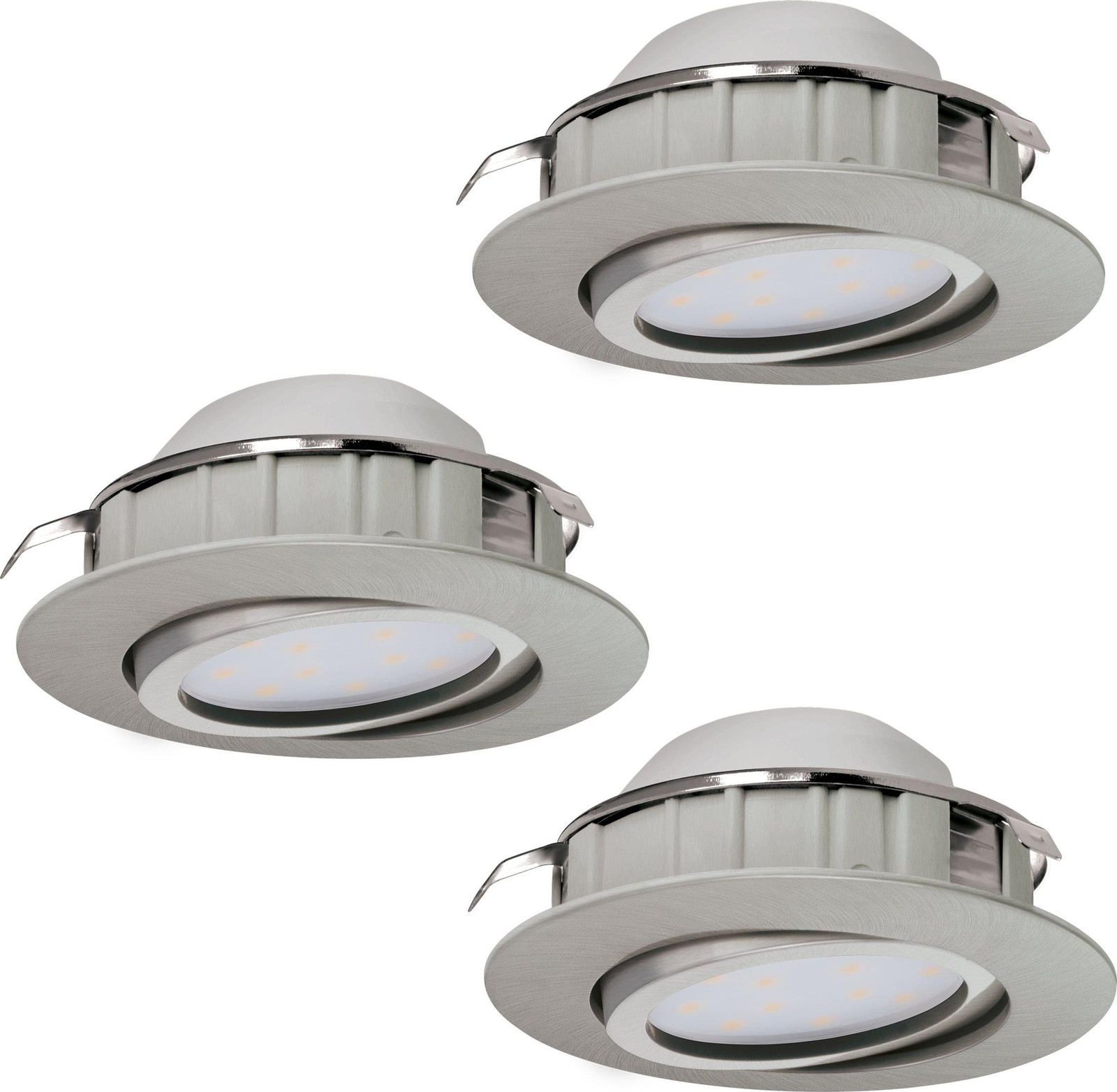 Eglo Pineda LED Inbouwspot Rond Nikkel