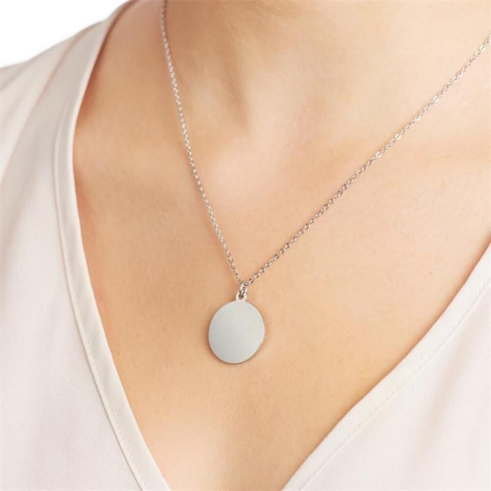 Unique Edelstahlkette mit Anhänger silber