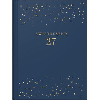 rido/idé 7013603027 Taschenkalender Premium Young Line Mini 2027 'Starry Night' A6, Kunstleder