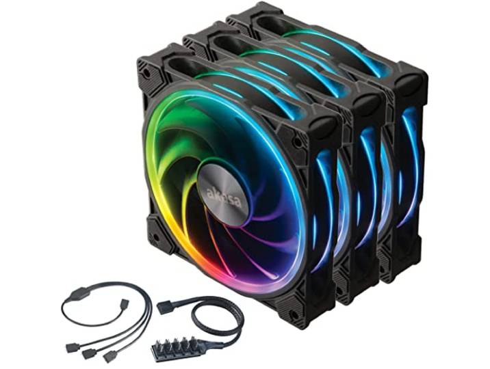 Akasa SOHO AR Kit, ARGB-Lüfter, 120 mm - 3er Pack