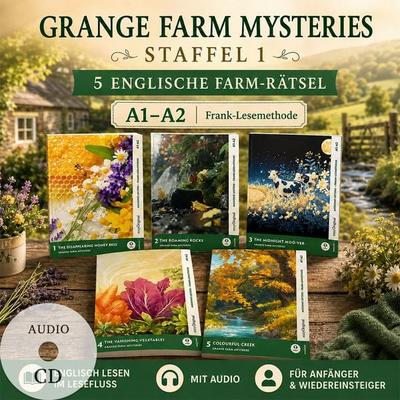 Grange Farm Mysteries – Staffel 1 - 5 englische Farm-Rätsel aus Wales A1-A2 (+ 5 Audio-CDs), Set von Carolyn Marsh, EasyOriginal Verlag,