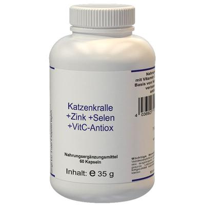 KATZENKRALLE+ZINK+Selen+Vit.C-Antiox Kapseln 60 St