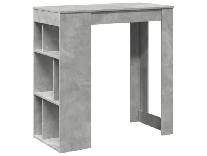 HKLGBVCR Bartisch, Holz, Technik, Grau, Beton, 6 Fächer