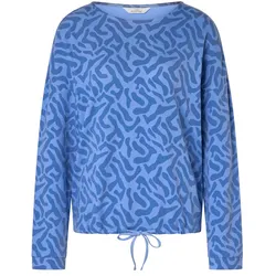 Tchibo - Sweatshirt mit Detail - Damen - Gr. L - blau
