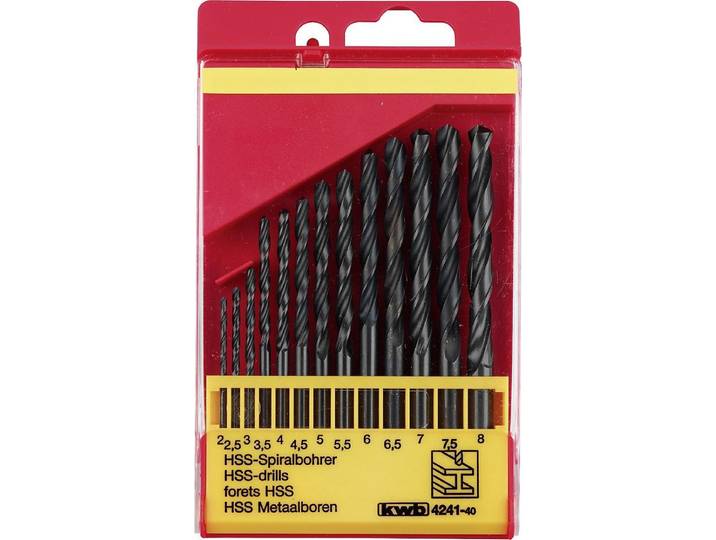 KWB HSS Borenset - 2-8 mm - 13-D -elig