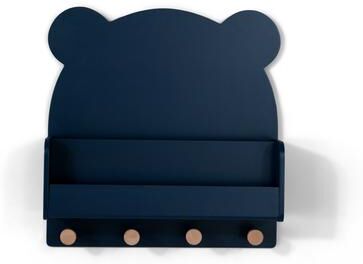Brannan Bear Wall Shelf with 4 Hooks