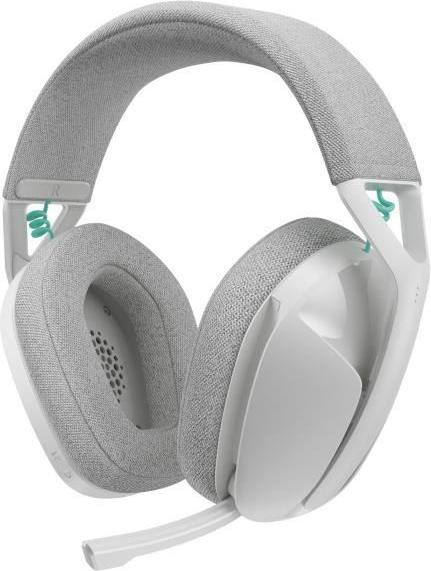 Logitech G G321 Lightspeed draadloos gaming headset met Bluetooth en opklapbare microfoon, wit