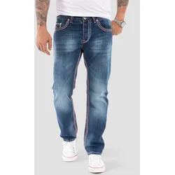 Rock Creek Jeans Comfort Fit dicke Nähte Loose Fit
