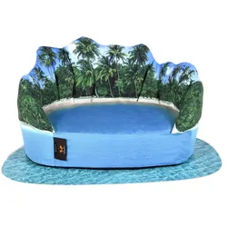 Seletti Maldives Hundebett mit Matte, 2-tlg.